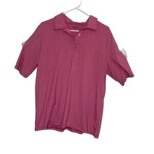 Lands' End XL extra large women's polo gold shirt top t shirt top knit athleisur